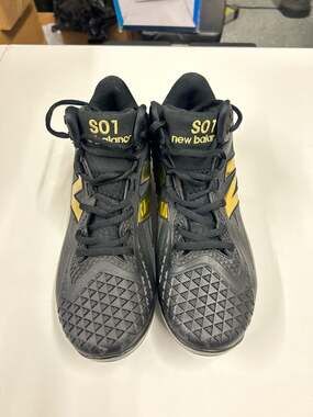 New Balance FuelCell Ohtani 1 Metal Baseball Cleats - Black/Metallic Gold MSHOBK
